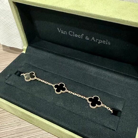 ✅Van Cleef & Arpels 18K gold black agate - Picture 5 of 6